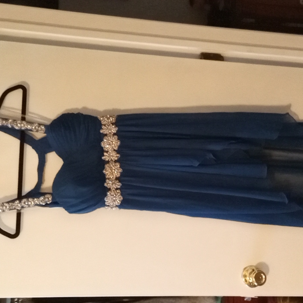 Beautiful sequined open back dreas